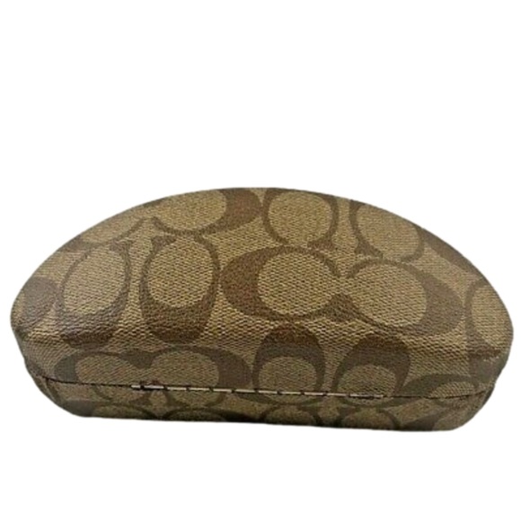 COACH Signature Monogram Hard Shell Eyeglass Case - Picture 2 of 4